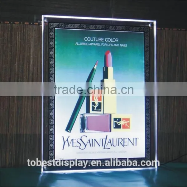 Advertisement Acrylic Led Photo Frame Light Box Cosmetic Picture Frame photo-2