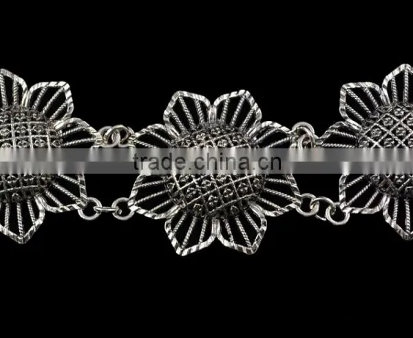 Hot Fashion Charm Popular Bohemia Silver Plated Square Shape Belly Necklace photo-6