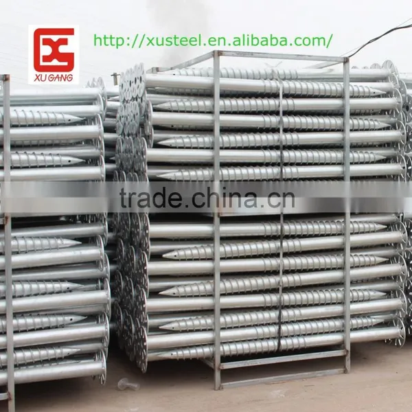 Helical Pole Hot Dipped Galvanized Ground Screw Pole Anchor photo-3