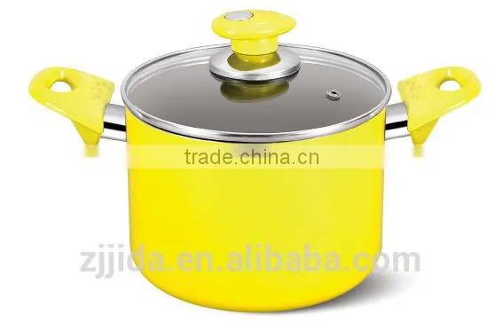 Pressed Aluminum Ceramic Coating Casserole and Sauce Pot