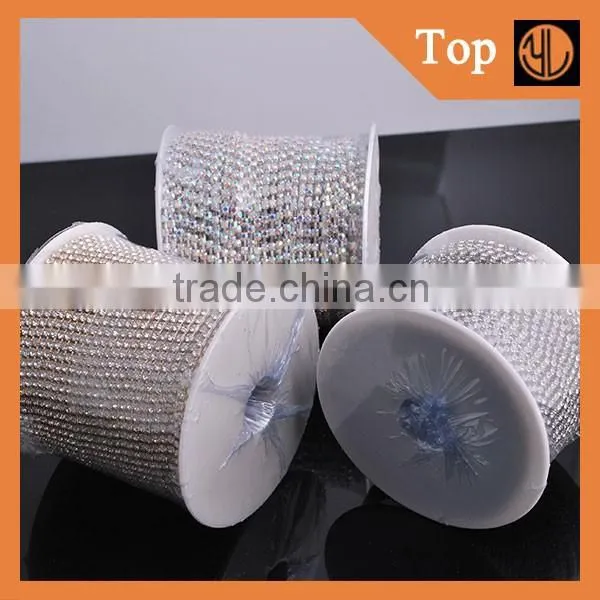 Strass Roll Chain Sliver Close Rhinestone Chain for Decoration photo-6
