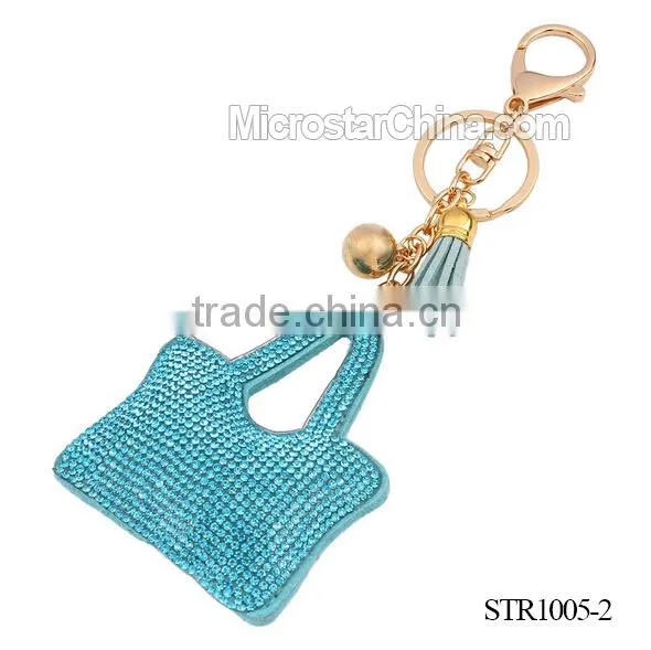 2016 IN STOCK Colorful Best Selling Women Beaded Crystal Lips Shape Key Chain photo-6