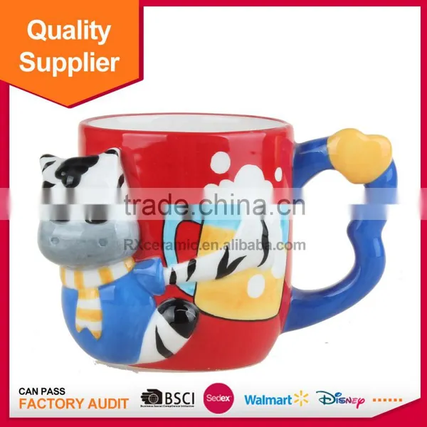 Hot Sale Good Quality Promotional Kids Animal Cermaic Mug