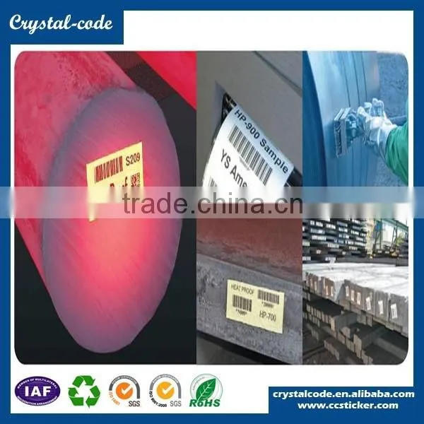 Pvc Label Printing Permanent Vinyl High Temperature Resistance Sticker photo-4