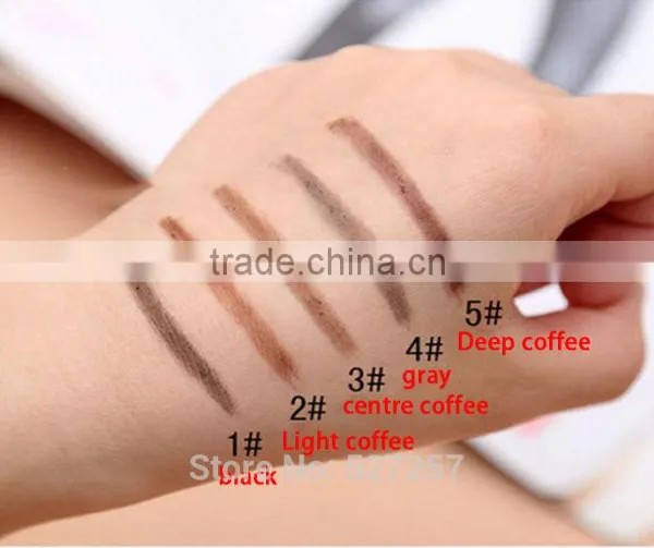 1 PCS HOT Women Ladies Waterproof Brown Eyebrow Pencil Eye Brow Liner Pen Powder Shaper Makeup Tool 5 Colors Hot Sale photo-5