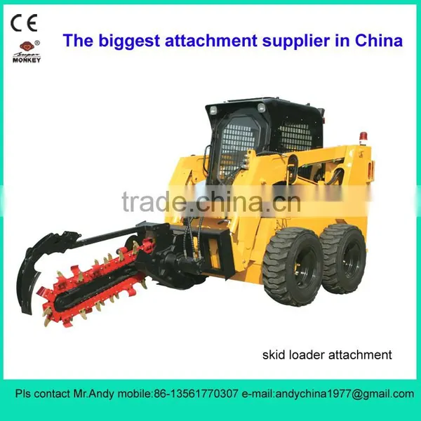 Skid Steer Loader Attachment Trencher
