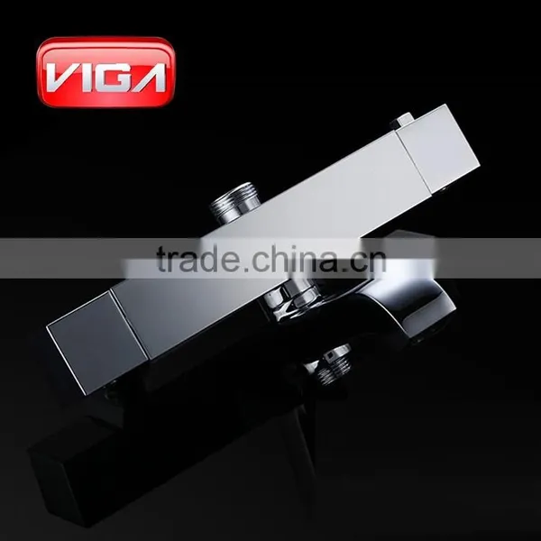 Square Rain Shower Set Bathroom Thermostatic Shower Column Faucet photo-4