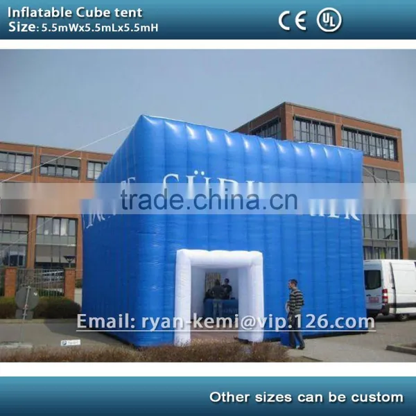 5.5m Inflatable Cube Tent Inflatable Tent With Rooms Inflatable Event Tent Outdoor Tent