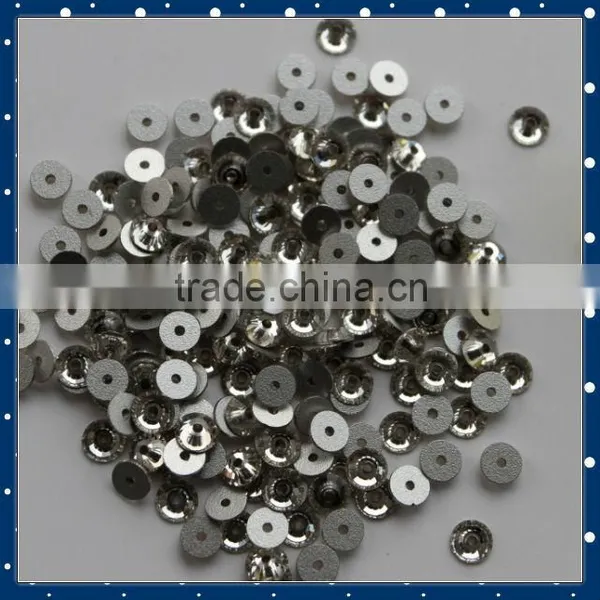 Mc Chaton Rose/flat Back Rhinestones With Hole