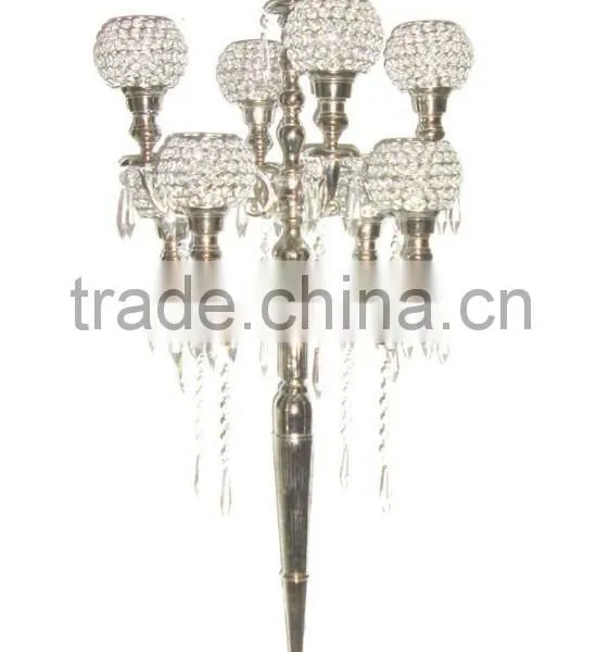 Wholesale Candelabra Centerpiece 5 Arm Candlestick Tall Floor Standing Candelabra photo-3
