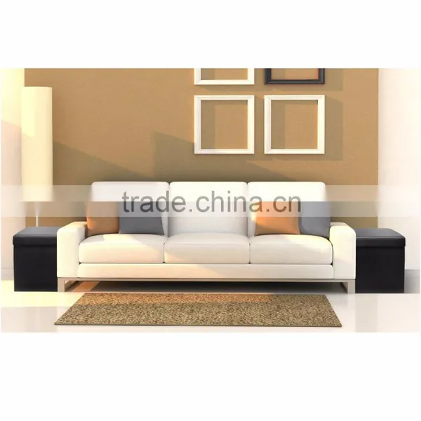 Foldable Storage Ottoman - Contemporary Faux Leather Ottoman With Cover, Black photo-6