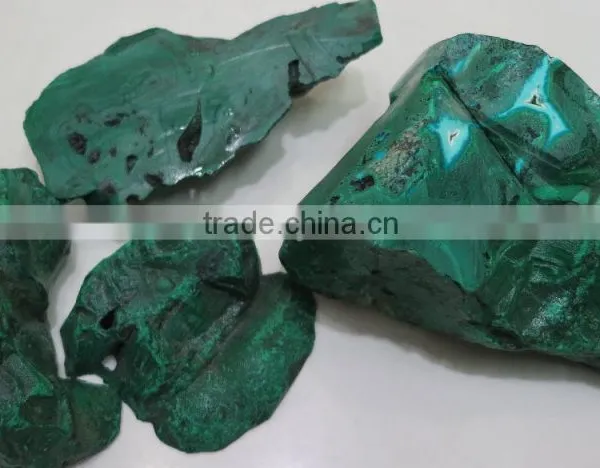 Natural Malachite Rough Gemstone Also Called Kidney Stone photo-3