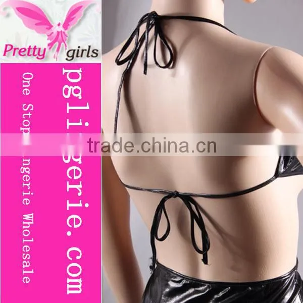 Vinyl Lingerie Bodysuit Jumpsuit Clubwear for Ladies photo-6