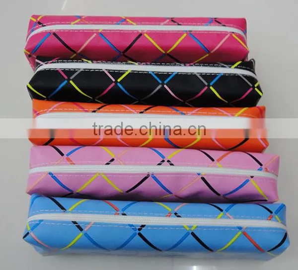 Cheap Promotional pu Leather Kids Pencil Case Stationery Pouch