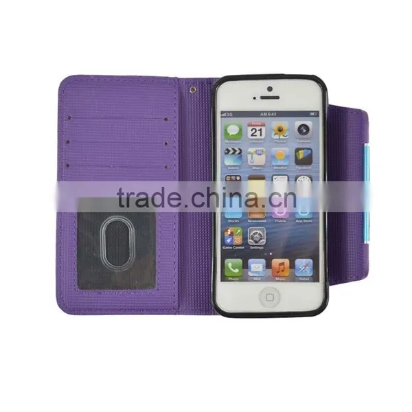 Purple 2 In 1 Magnetic Detached Leather Case For Wiko Rainbow photo-2