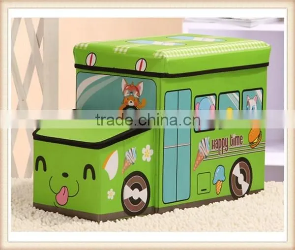 Happy Car Style Storage Box Storage Stool photo-3