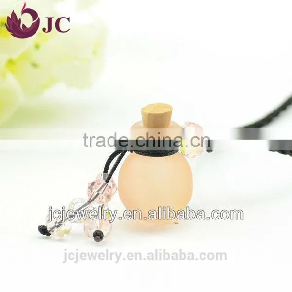 Jewelry Mini Glass Ball Bottle Perfume Essential Oil Pendant Necklace Wholesale photo-5