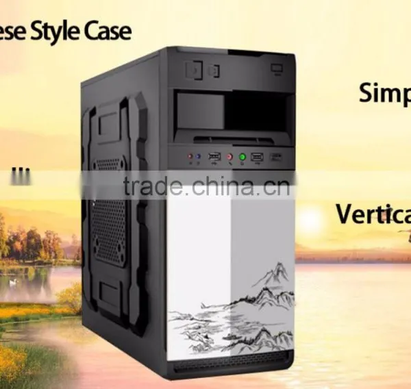 China Colorful Flower Appearance Desktop Computer Case With CD-room Unique Factory PC Computer Cabinet, Gaming pc photo-3