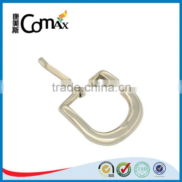 Zinc Alloy Shiny Silver Metal Pin Belt Buckle photo-4
