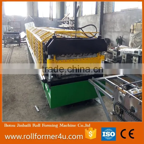 CE/ISO Tropezoid Corrugated Double Layer Roll Forming Machine With Cover photo-4