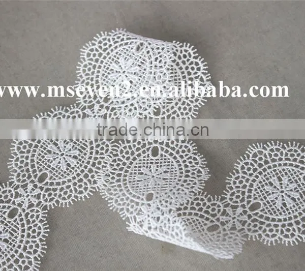 Classical Fashion Polyester Lace Trim Net Embroidery Lace Trimdecorative Lace Trim photo-4