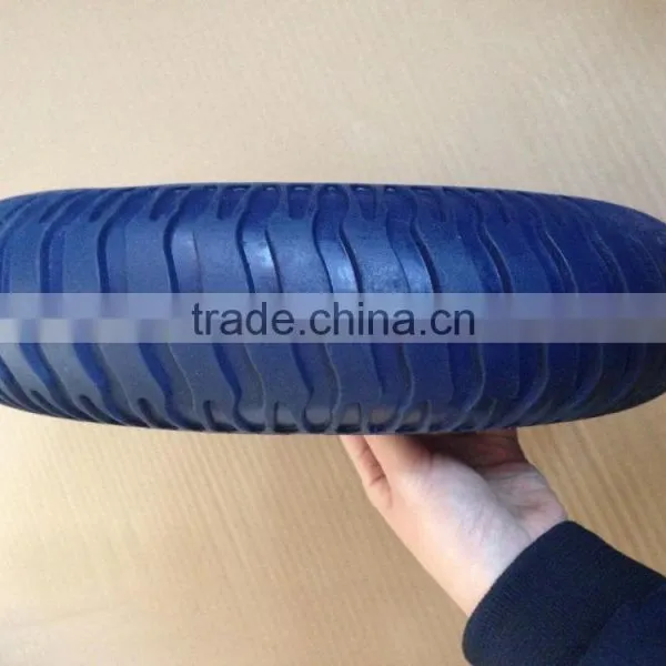 New Design pu Foam Wheel Tyre350 mm 14 Inch pu Foam Tyre 14''*3.25-8 PU Filled Tire Wheel Trolley Wheel photo-3