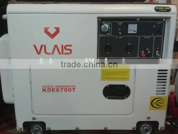 Vlais KDE6700T 5kw Super Silent Diesel Generator,6.5 Kva Slient Diesel Generaotr for Sale photo-2