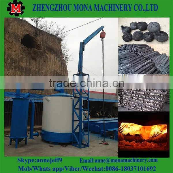 Hoist Lifting Style Wood Logs Carbonization Furnace With Factory Price photo-3
