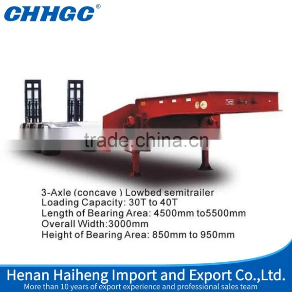 40Ton Low Loader Semi Trailers Light Loading Trailers photo-5