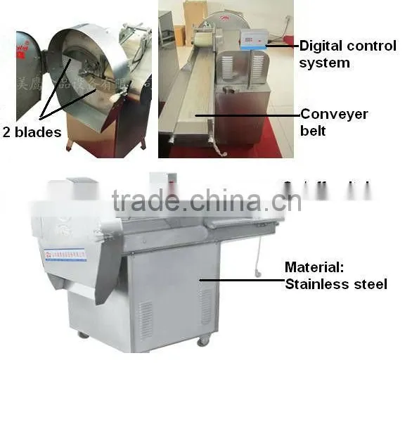 Trade Assurance CE SS CHD80 Hot Sale Automatic Digtial Leaf Vegetable Spinach Cutting Machine Leafy Vegetable Cutter photo-2