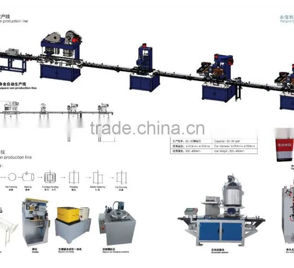 10-20L Square Tin Can Making Machinery