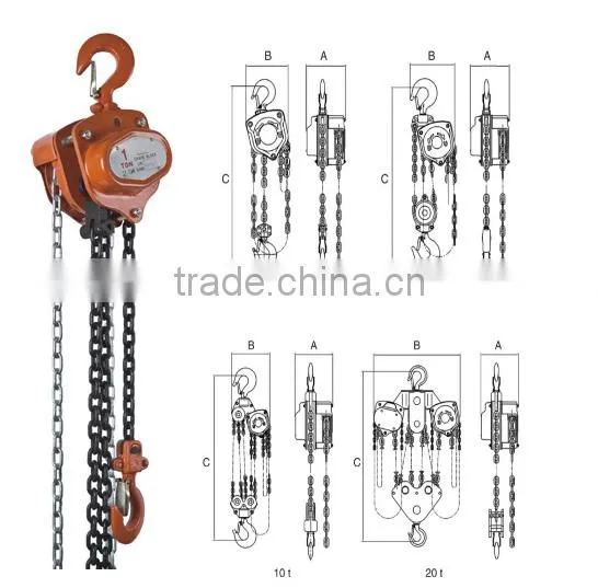 Manual Lifting Hoist Lift Hoists 0.5 Ton Chain Block Hoist photo-5