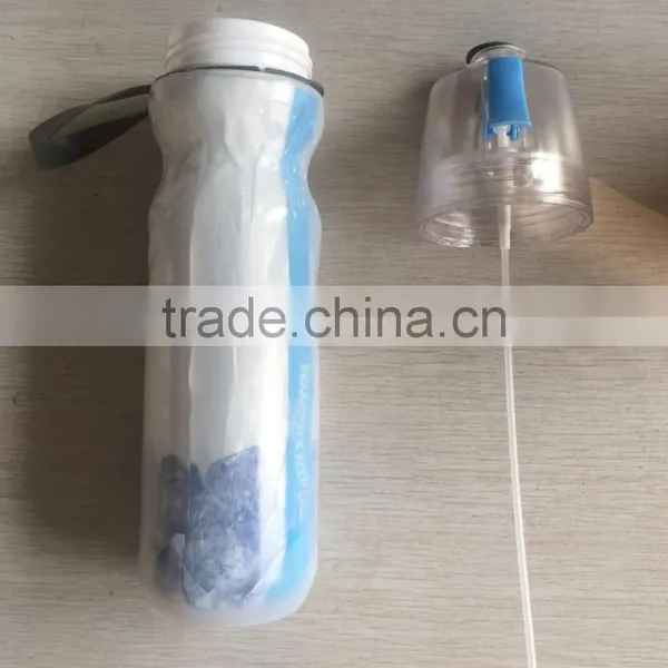 Mist Spray Drinking Water Bottle Insulated Drinking & Misting Sport Water Bottle With Mist Sprayer Outdoor Sport Hydration photo-5