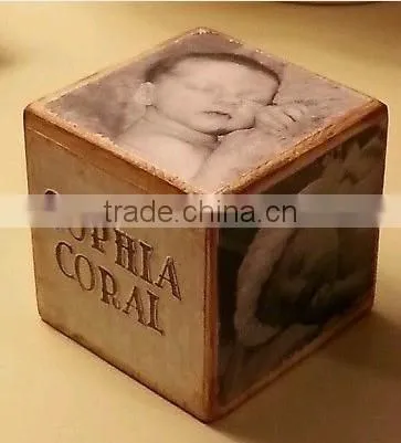 UV Printing on Wood Cube photo-2