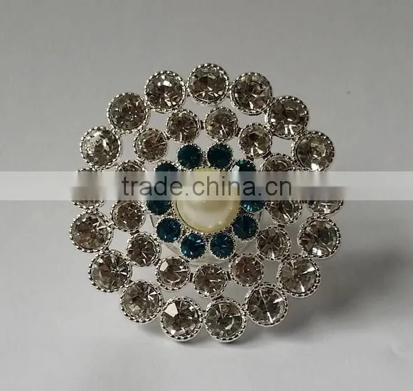 2015 Rhinestones Jewelled Wedding Napkin Ring photo-3
