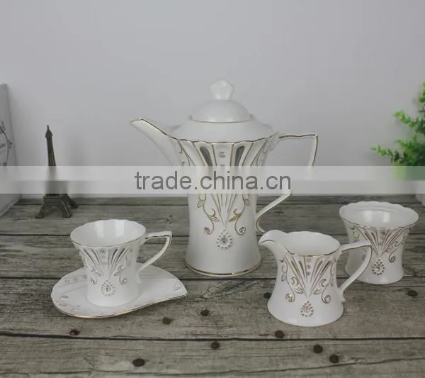 Eco-feature Stockage Golden Classical Coffee Cup Set photo-2