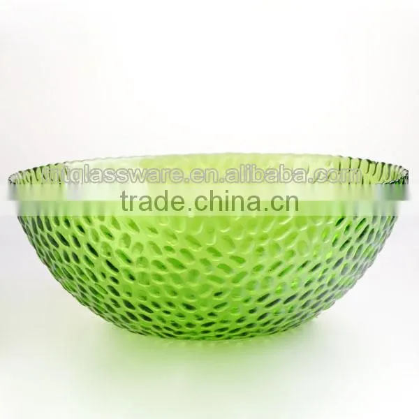 Antique Large Crystal Fruit Salad Bowl photo-2