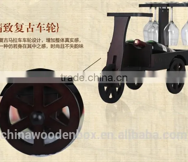 Special Design Animal Wine Rack for Home or Hotel Decoration Horse Car Shape Wine Rack photo-4