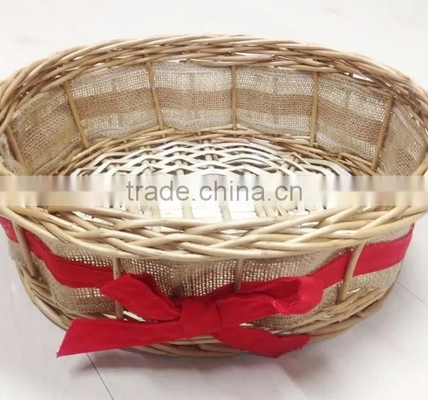 Decorative Sundries Storage Handmade Willow Craft Basket photo-3