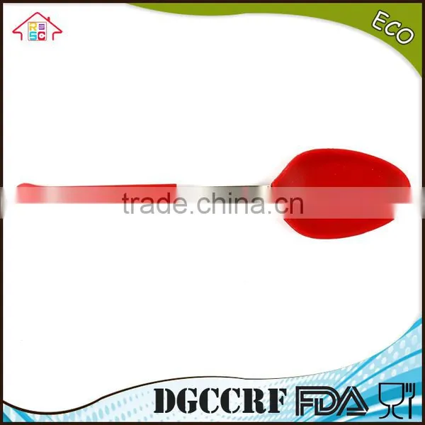 NBRSC Heat Resistant Stainless Steel Kitchen Utensil Premium Silicone Cooking Utensils Scoop Ladle Spoon photo-4