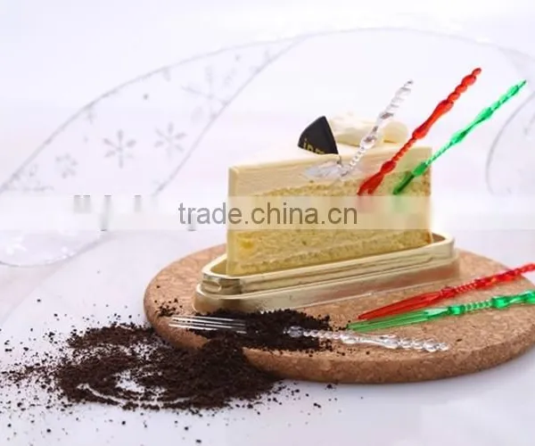 Useful Plastic 50pcs Cake Forks Set/ Disposable Plastic Fruit Forks photo-5