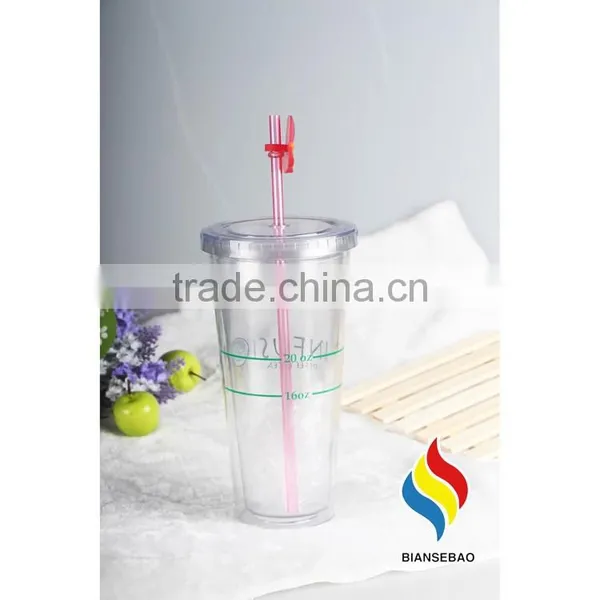 16 OZ Promotion Gift Double Wall Plastic Tumbler for Beverage photo-4
