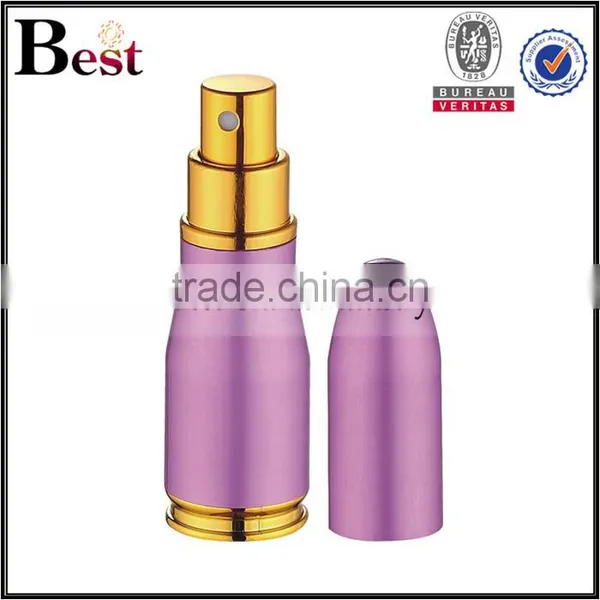 2017 Hot New Products Cosmetic 10ml Small Porket Glass Perfume Bottle Luxury Golden Aluminum Cover Square Spray Bottle Perfume photo-4