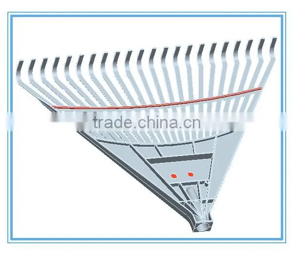 Multicolour PP Garden Rake and Plastic Hay Rake photo-5
