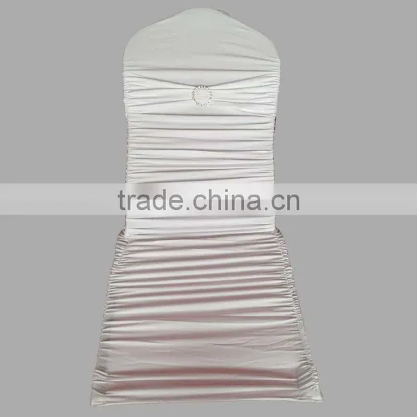 210 GSM Thick Ruffled Colorful Pleated Chair Cover With Band at Back photo-4