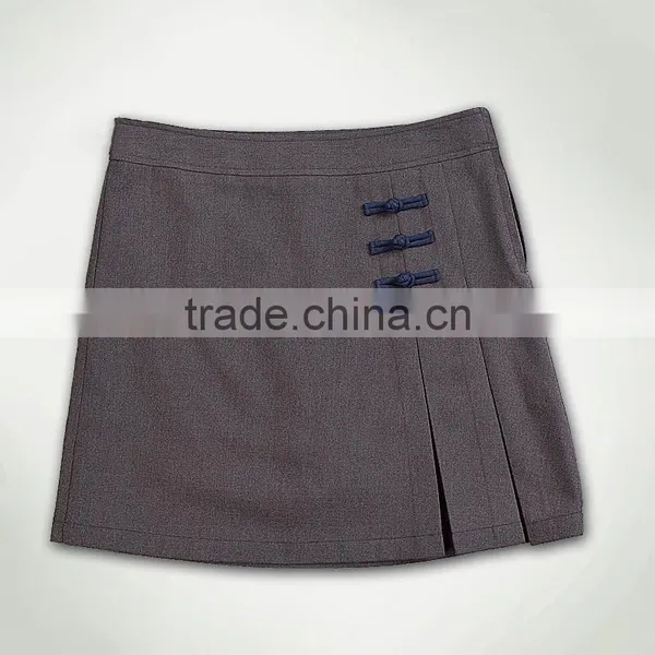 School Girl Skirt Dress Solid Color All-match New Design Custom Made photo-3