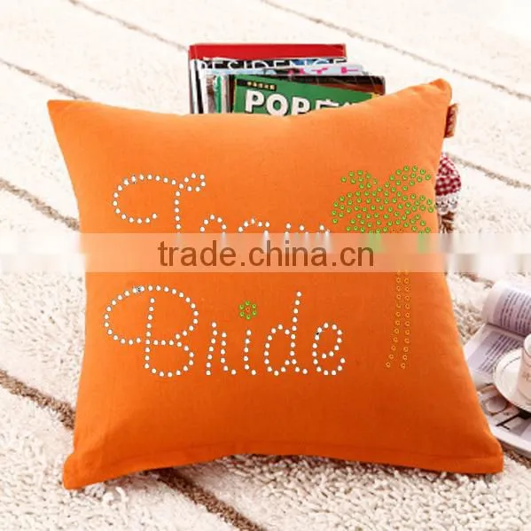 Wholesale Rhineatone Pillow With Letters Heat Transfer photo-2