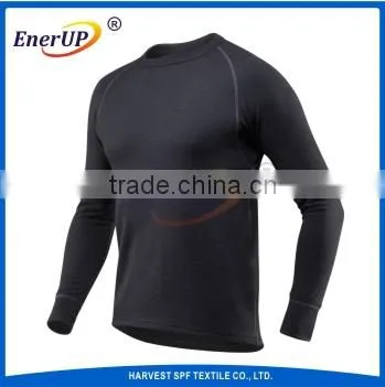 Men Long Sleeve Merino Wool Base Layer photo-2