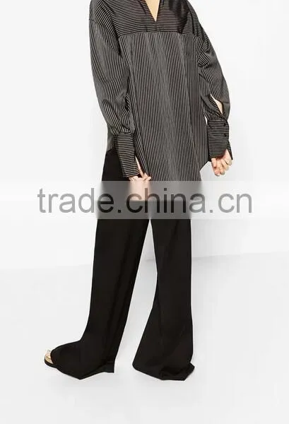 Runwaylover EY2377B New Style 2017 Ladies Fashion Loose Stripe Blouse photo-3