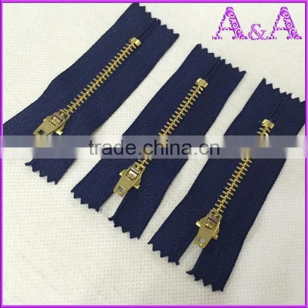 #4 Metal Zipper,with YG Slider,close End, for Brazil Market photo-2